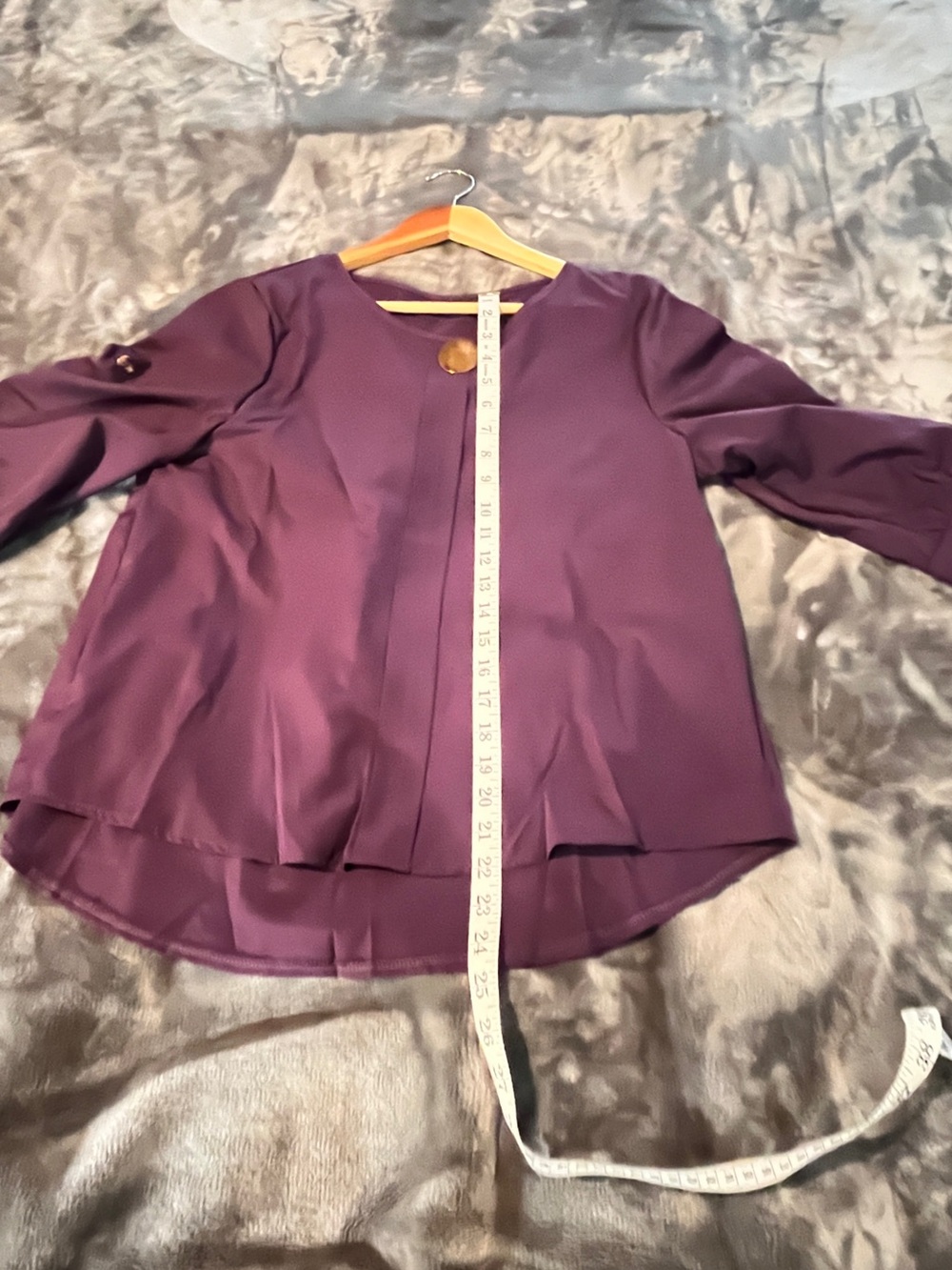 Plum Purple Long Sleeve Blouse